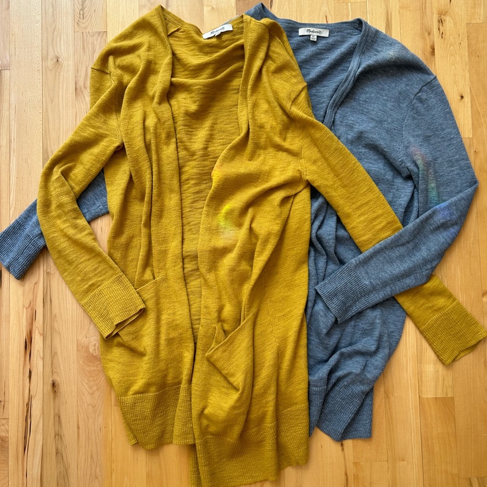 Beautiful long Madewell cardigans
